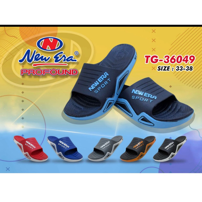 sandal cowok newera tanggung TG-36049 per pak