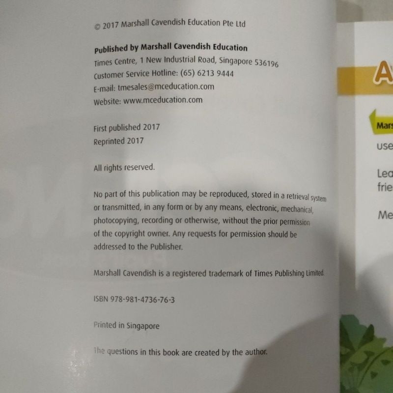 [preloved] Textbook Science Pupil's Book 1 Marshall Cavendish ORIGINAL | Buku Teks Pelajaran Sains untuk Sekolah Dasar