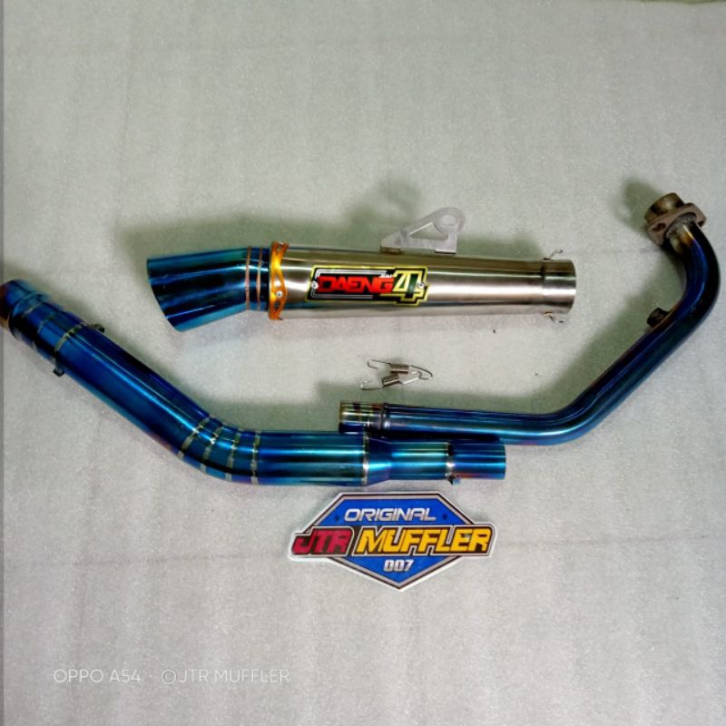 Knalpot racing Daeng sai4 leheran bluemoon Vixion satria fu R15 verza sonic supra gtr cb150r cbr 150