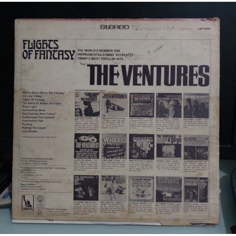 Vinyl Piringan Hitam 12 inch The Ventures Flights of Fantasy