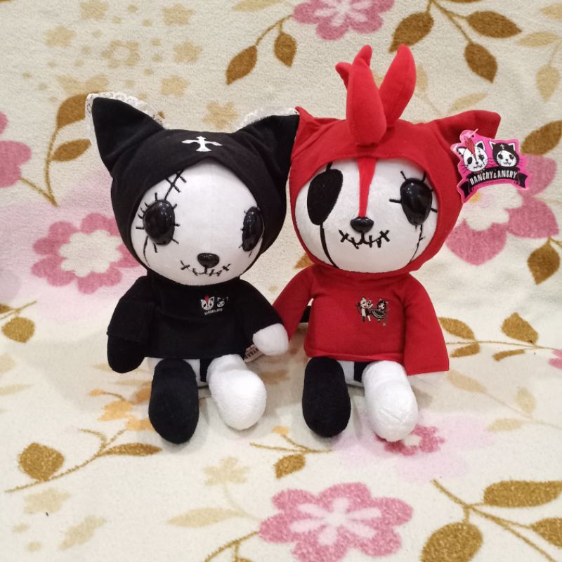 BONEKA KUCING MASKOT GIRLBAND HANGRY & ANGRY