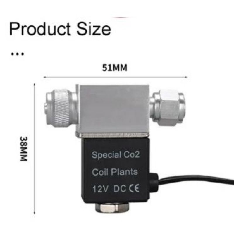 Selenoid co2 cocok untuk co2 tabung atau DIY