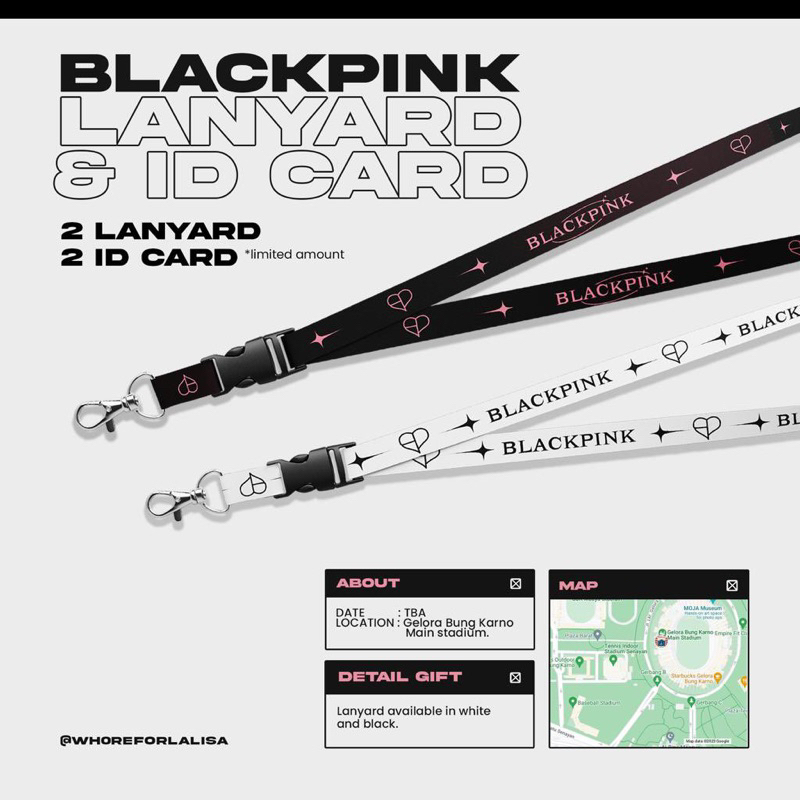 

Blackpink Fanmade Lanyard Set