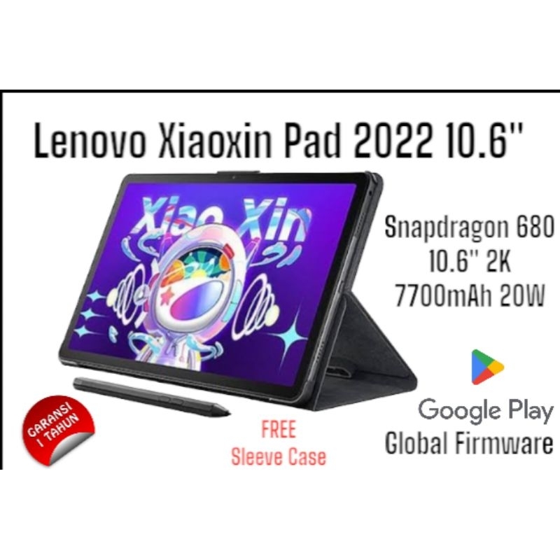 Lenovo Xiaoxin Pad 2022 Snapdragon 680 TB128FU 10.6&quot; Android 12 ZUI 7700mah