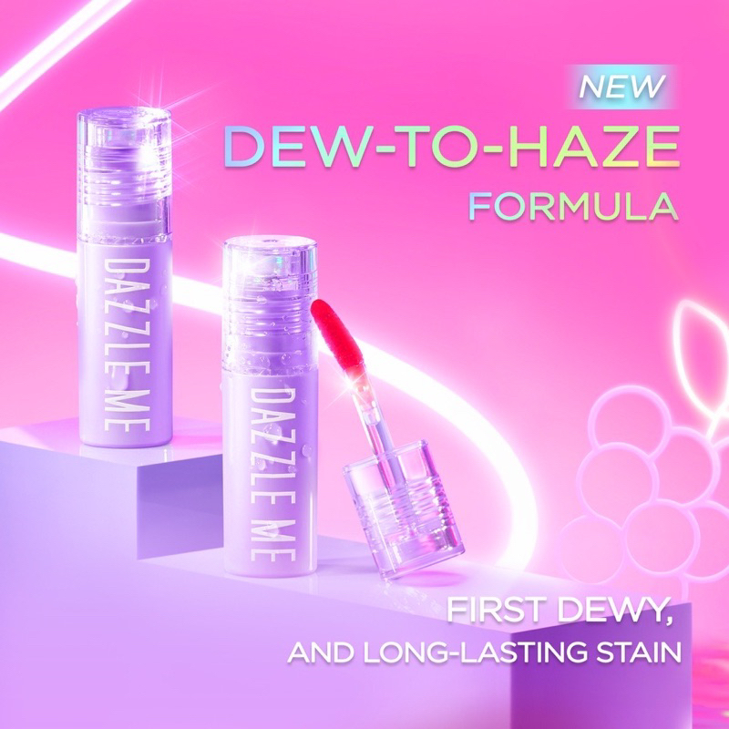 DAZZLE ME Juicy Punch Liptint !! Dewy &amp; Longlasting Stain Ready 7 Color