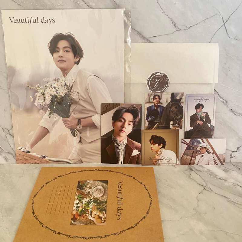 ready BTS veautiful days v taehyung special photo folio me myself and v taehyung rpc random pc photo