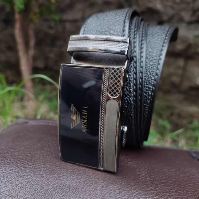 Ikat Pinggang Pira Rell Lebar 3.5 Cm | Sabuk Cowok Kepela Rell Import