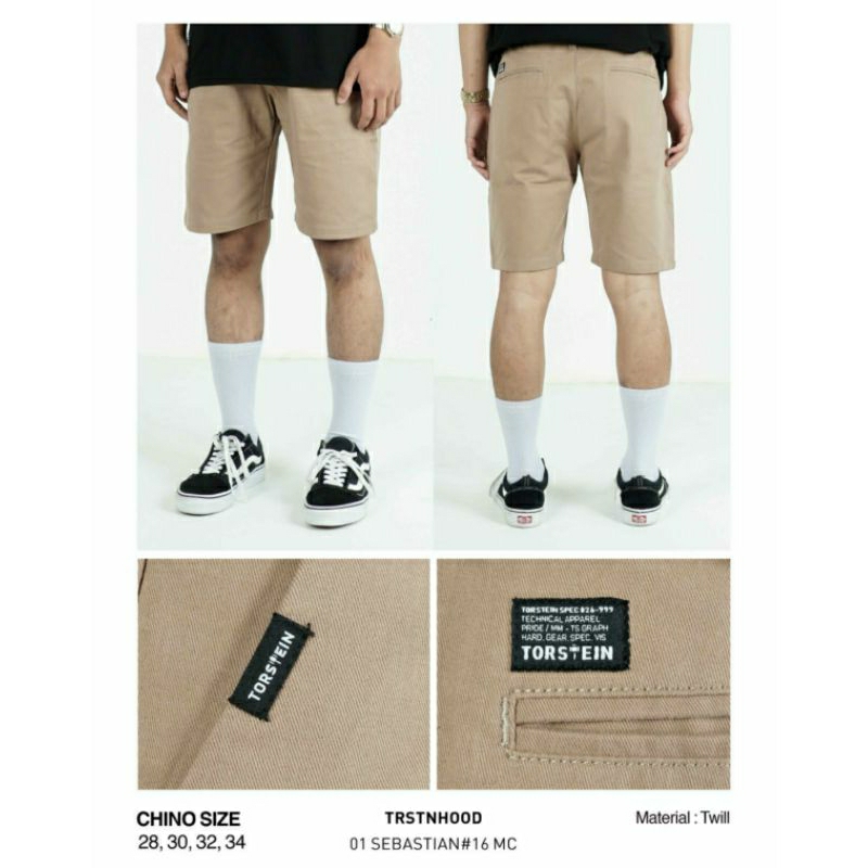 TORSTEIN CHINO SHORT | CELANA PENDEK CHINO TORSTEIN " 01 SEBASTIAN #16" ORIGINAL