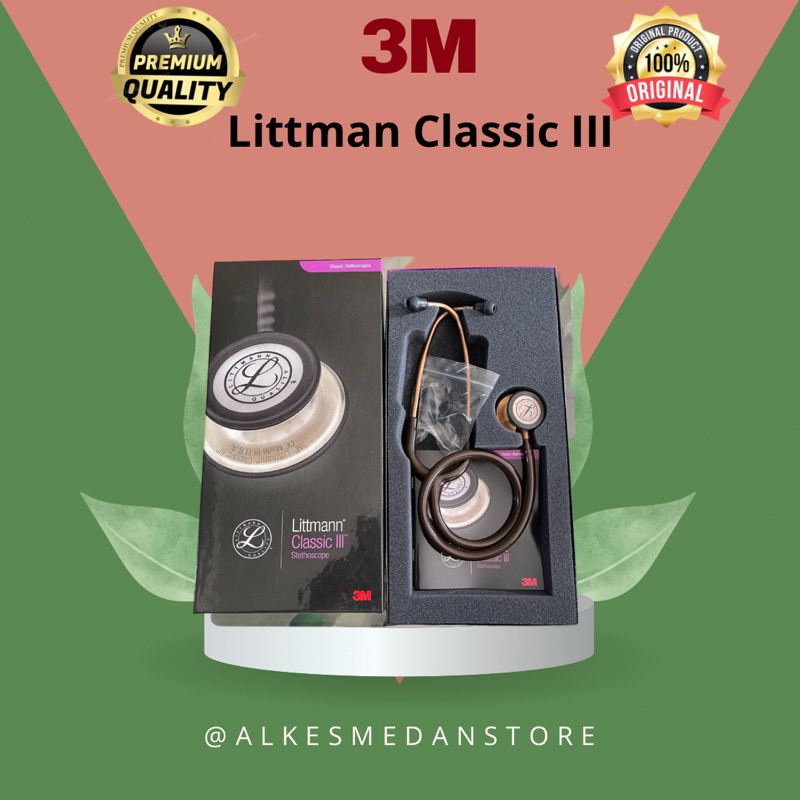 3M Littmann Classic III Stethoscope / Stetoskop Dewasa - CHOCOLATE / COPPER - 5809