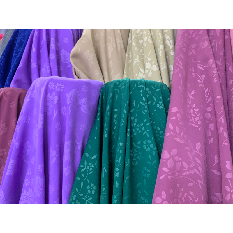 Kain Bahan EMBOS WOOLPEACH / WOLFIS EMBOS  (Harga 1/2m)