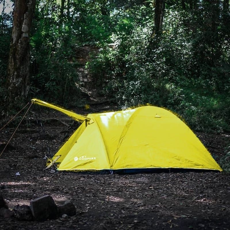 tenda camping compass lwy Tenda Compass Double Layer Kapasitas 4 orang tenda lwy compas frame fibre double layer