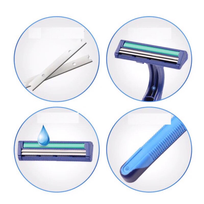 Alat Cukur Jenggot 2 Mata Pisau Alat Pencukur Kumis