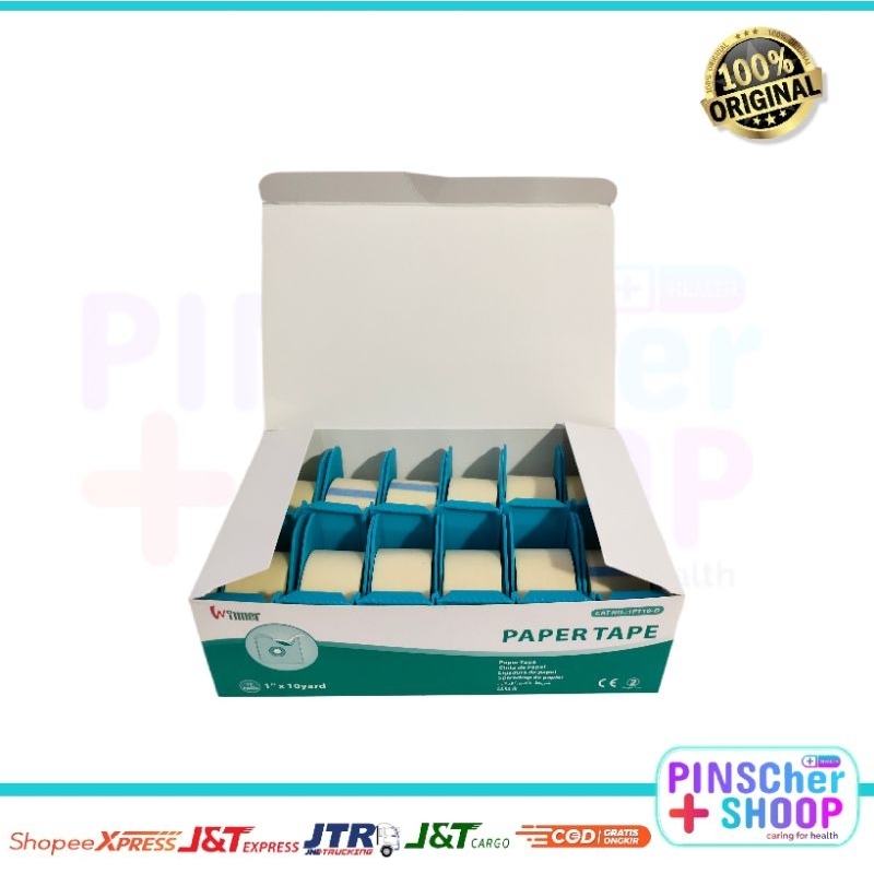 WINNER PAPER TAPE PLESTER KERTAS MEDICAL SEPERTI MICROPORE PER BOX