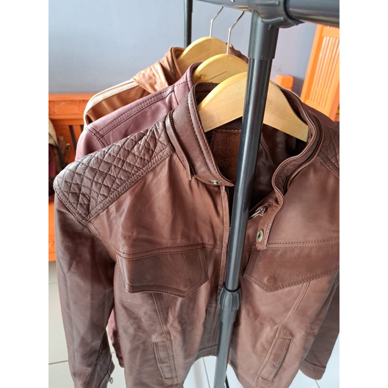 JAKET KULIT ASLI PRIA ORIGINAL SECOND/ JAKET KULIT ASLI ORI
