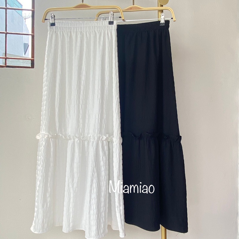 Orimoza Rok Korean | Skirt Serut Cott Crinkle