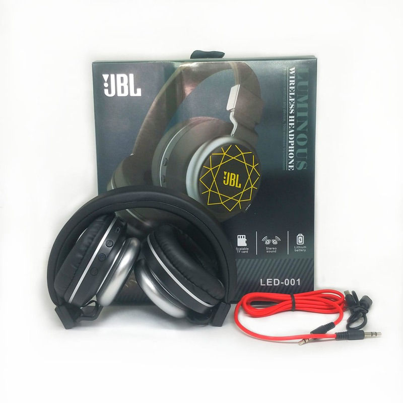 Headphone Bando Bluetooth JB Led001/ Handsfree Bluetooth Bando JB LED001 Promo Sen