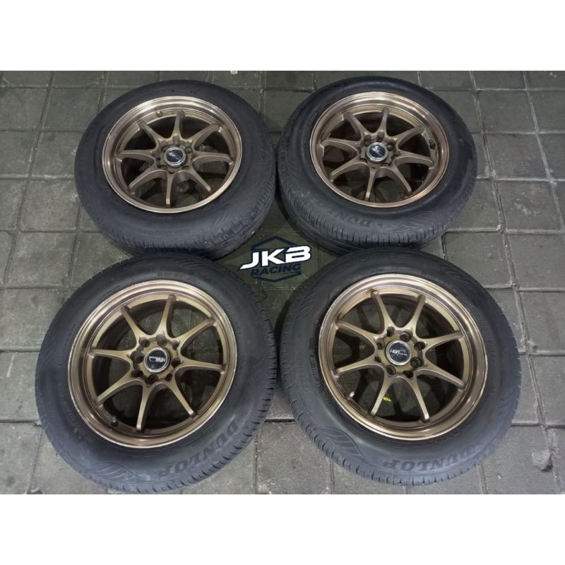 VELG MOBIL BEKAS CE28 RING 15X7 4X100-114.3  BAN DUNLOP 185 65 R15