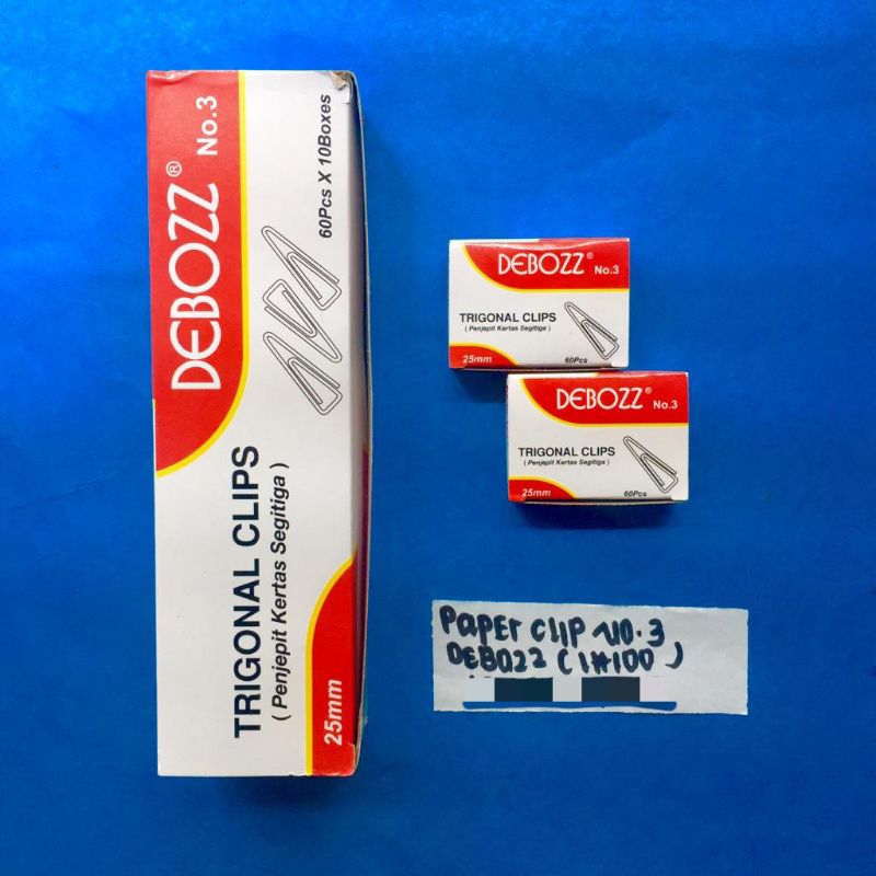 

(10Pak) TRIGONAL CLIP/PAPER CLIP DEBOZZ NO 3