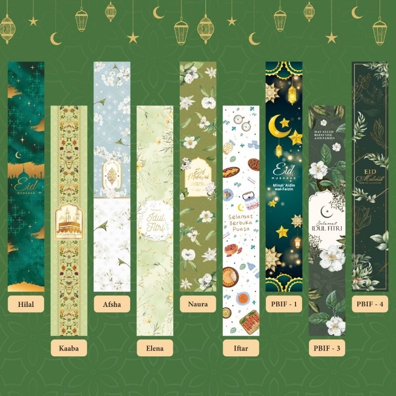 

Paper belt sleeve sabuk Toples Kue Parsel Hampers Lebaran Idul fitri