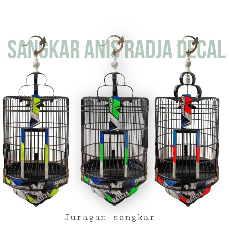 SANGKAR KANDANG ANIS RADJA DECAL DIAMETER 38CM