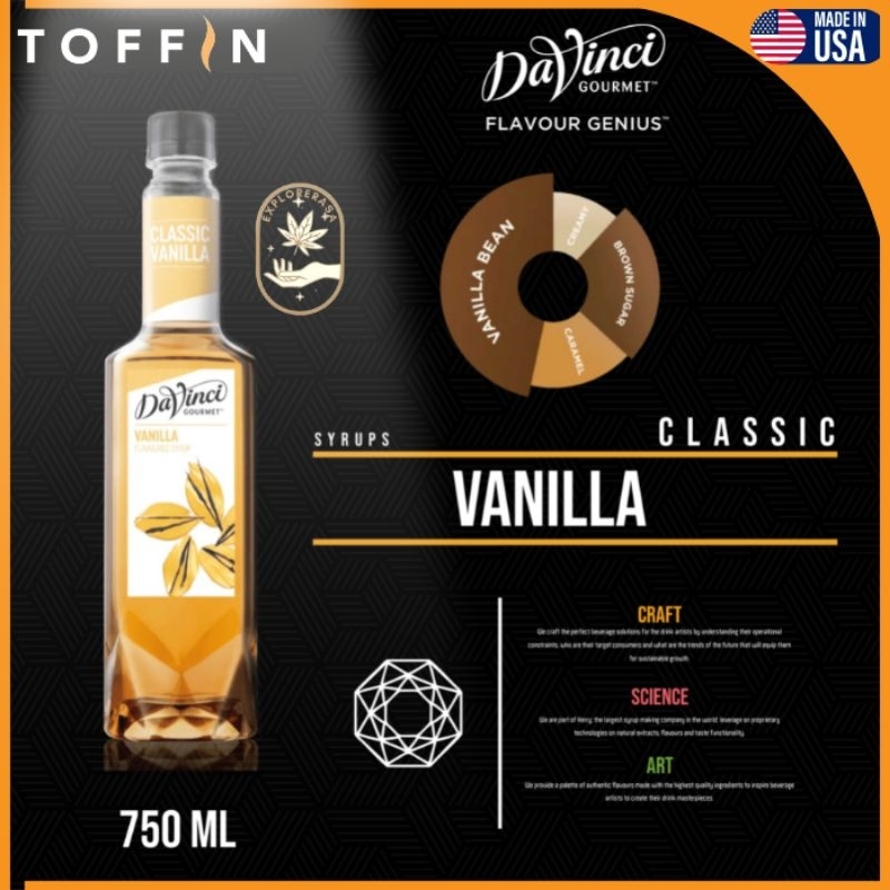 

Davinci syrup rasa Vanilla 750ml