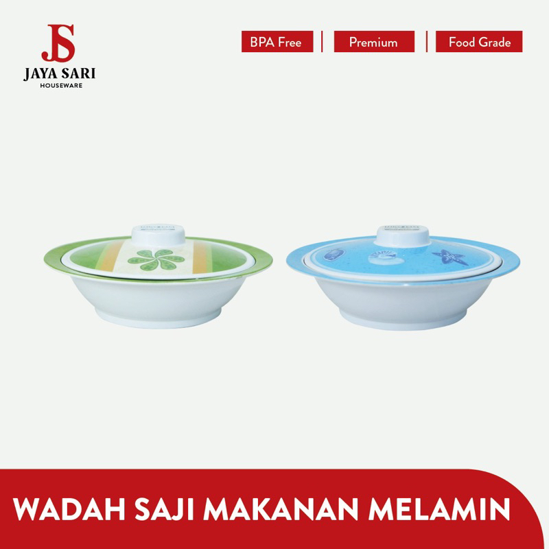 Wadah Tempat Saji Makanan Prasmanan Melamin Dengan Tutup