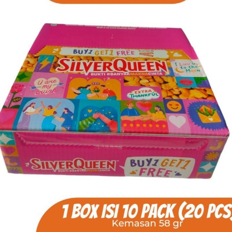 

1 Box Coklat Silverqueen Edisi Valentine isi 20