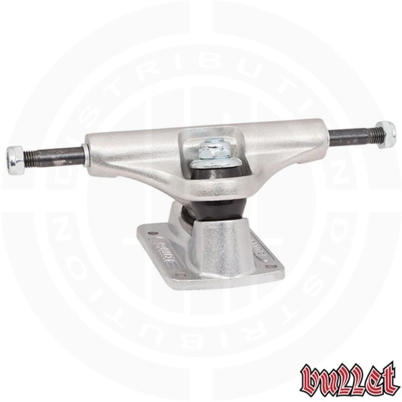 BULLET 140mm Polished Silver Standard Skateboard Trucks