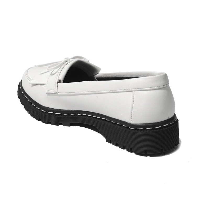 Sepatu Pantofel Wanita Formal/Kantor Sepatu Slip-On |MNM x Lvnatica| VICTORIA WHITE