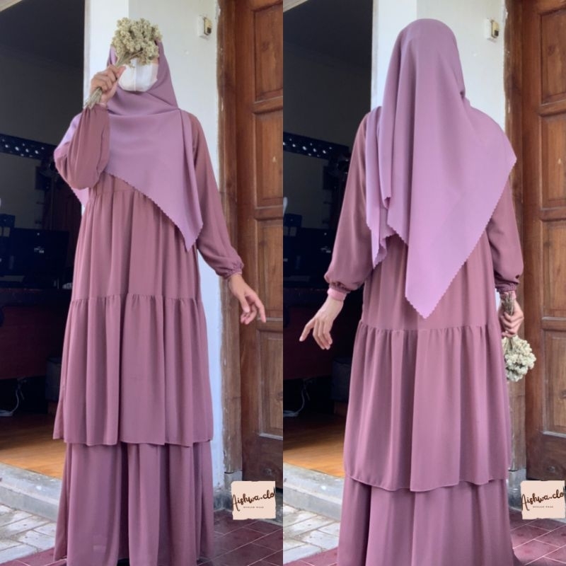 GAMIS HAURA BY AISHWA.CLO / HAURA DRESS / GAMIS MURAH