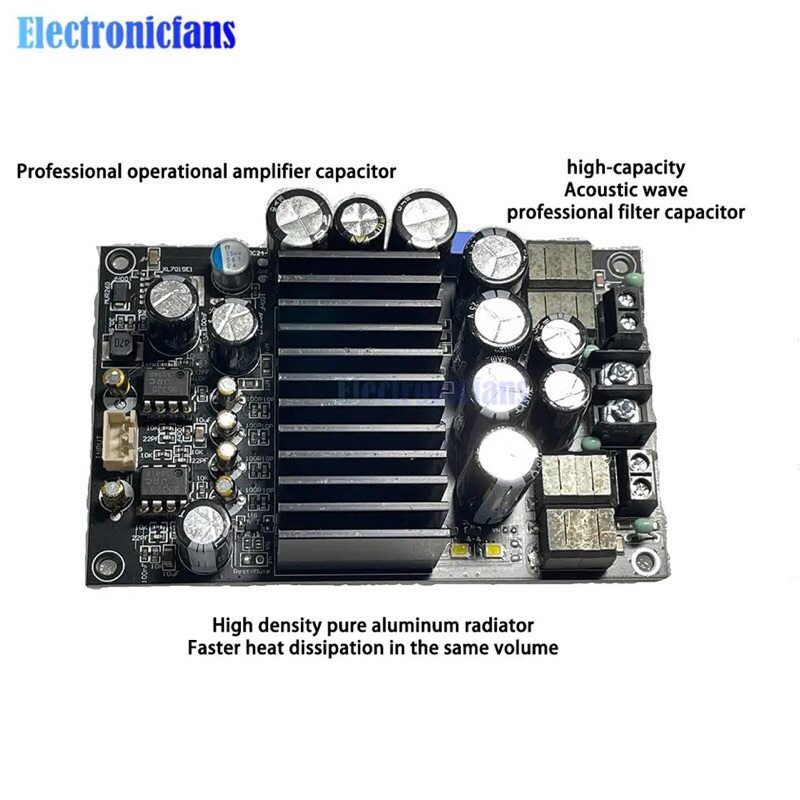 High Power TPA3255 HIFI Stereo Class D Amplifier DC 48V Audio Power Amplifier Board 300W*2 Digital 2.0 Channel Amp Module