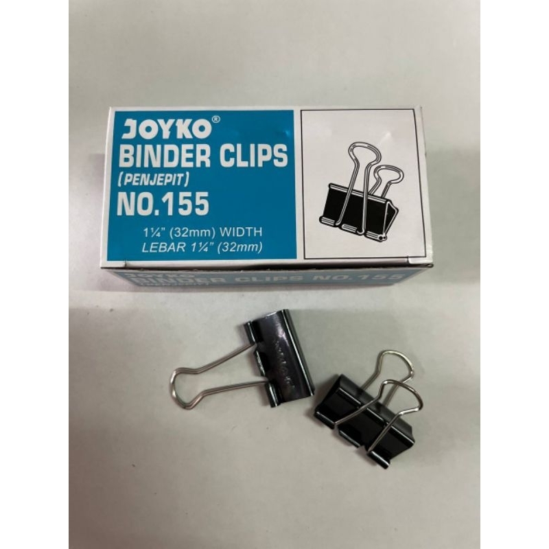

(1BOX) Binder Clip Joyko 155 / Penjepit Kertas Joyko