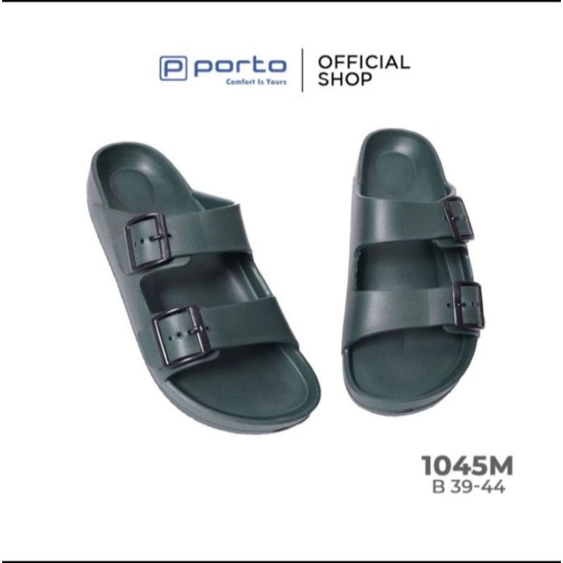 3.3 Grand Sale || Sandal pria Slip on Strap 2 Karet EVA - Size 39-44 Porto 1045M