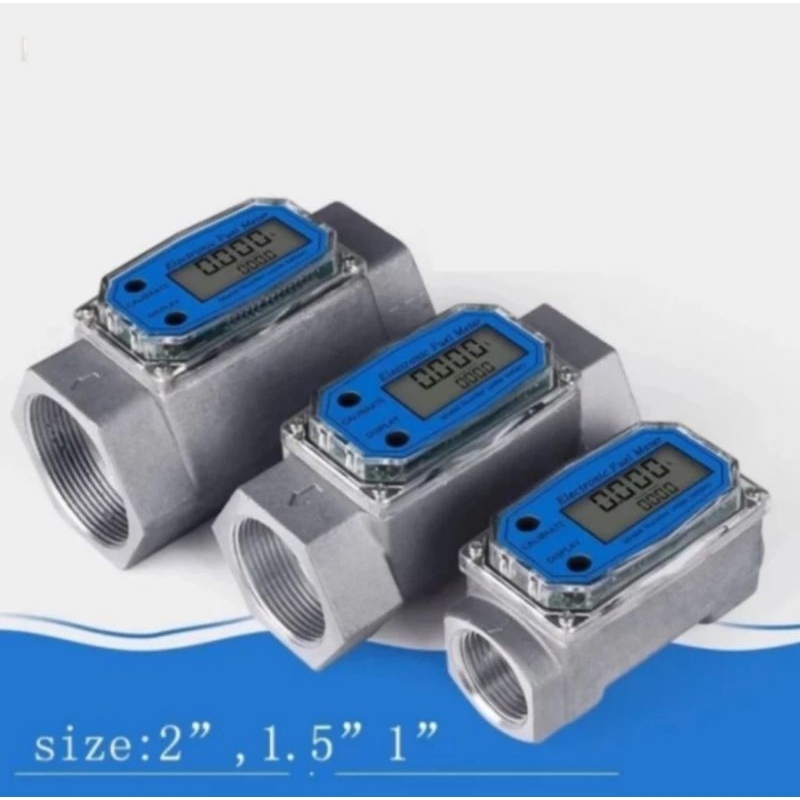 Flow meter Digital turbine 1,5" Digital flow meter turbine 1,5 inch Flow meter Solar/Air Digital 1,5
