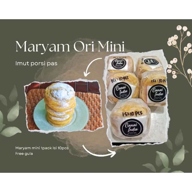 

roti maryam / roti cane / roti canai frozen isi 10