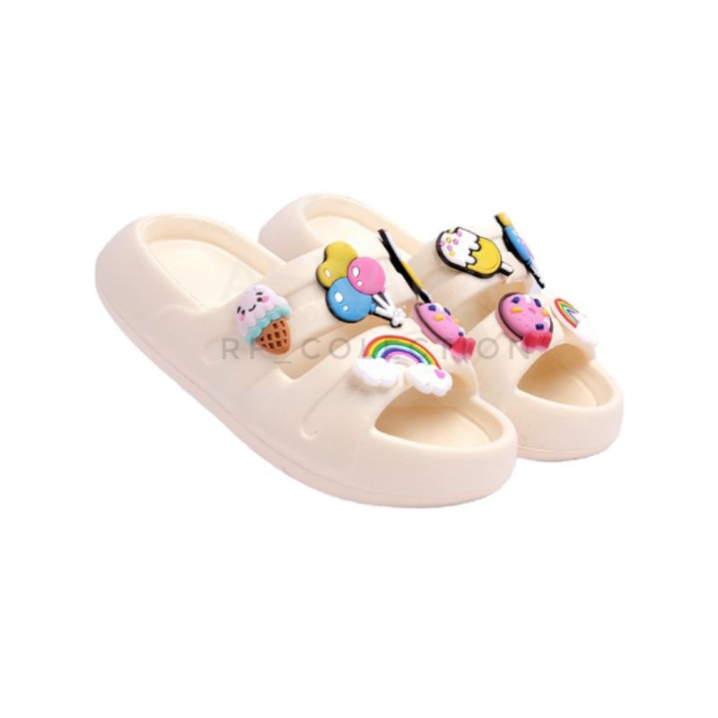 Sandal Anak Perempuan Terbaru Sandal Selop Anak Perempuan Fuji Sandal Karet Anak Cewek Import Ban Dua