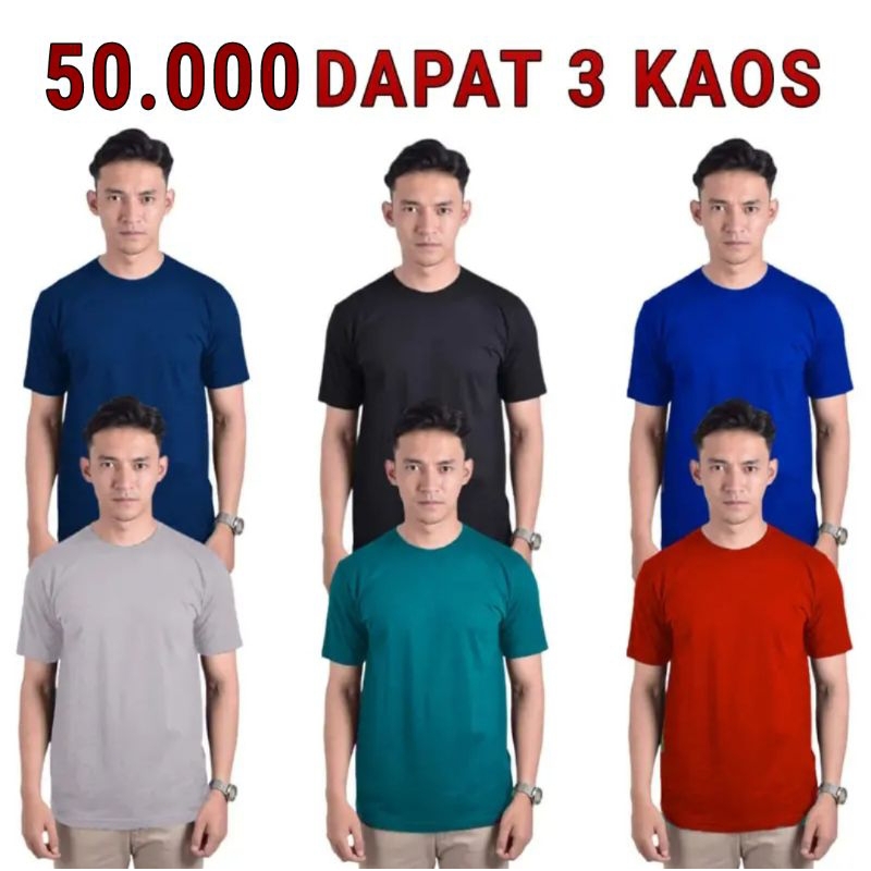 ISI 3 PCS KAOS DEWASA BANYAK MODEL MODEL BARU / GROSIR KAOS 3 PCS RANDOM / BAJU DEWASA HARGA GROSIR MURAH / GROSIR KAOS PRIA / KAOS PRIA DEWASA