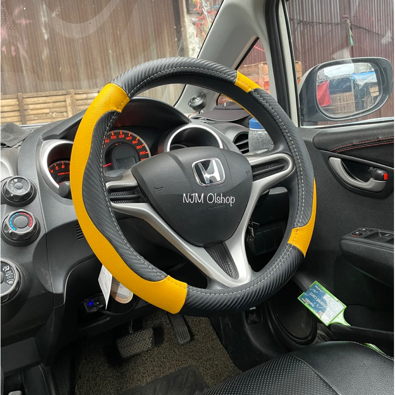 Sarung Stir Mobil Brio RS / Satya - Avanza - Xenia - Xpander - Mobilio - Yaris - Kijang Inova - Confero - Ayla bahan MBtech - Universal