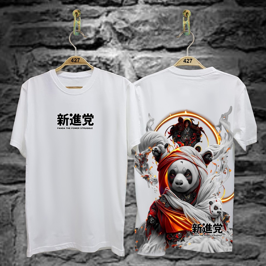 Kaos Tshirt Pria Terbaru Samurai Jepang Luffy Gear 5 Tulisan Warna Hitam Distro Lengan Pendek Motif Sablon Bergambar Keren