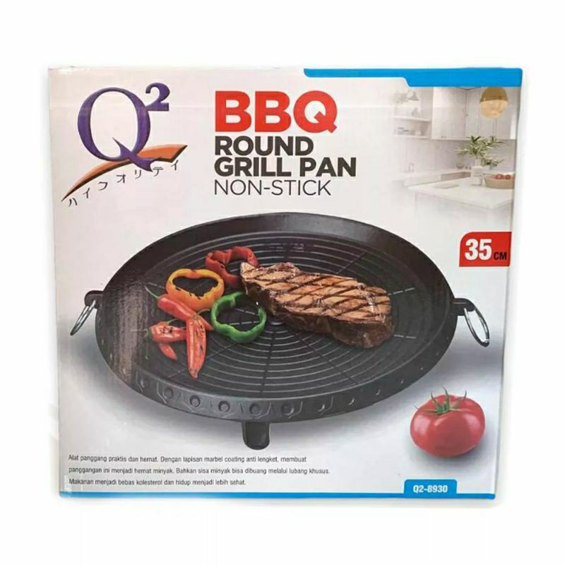 Bulgogi Grill Pan 32cm Alat Panggang Korea Anti Lengket // Bulgogi Pan 32cm Panggangan BBQ Grill Ant