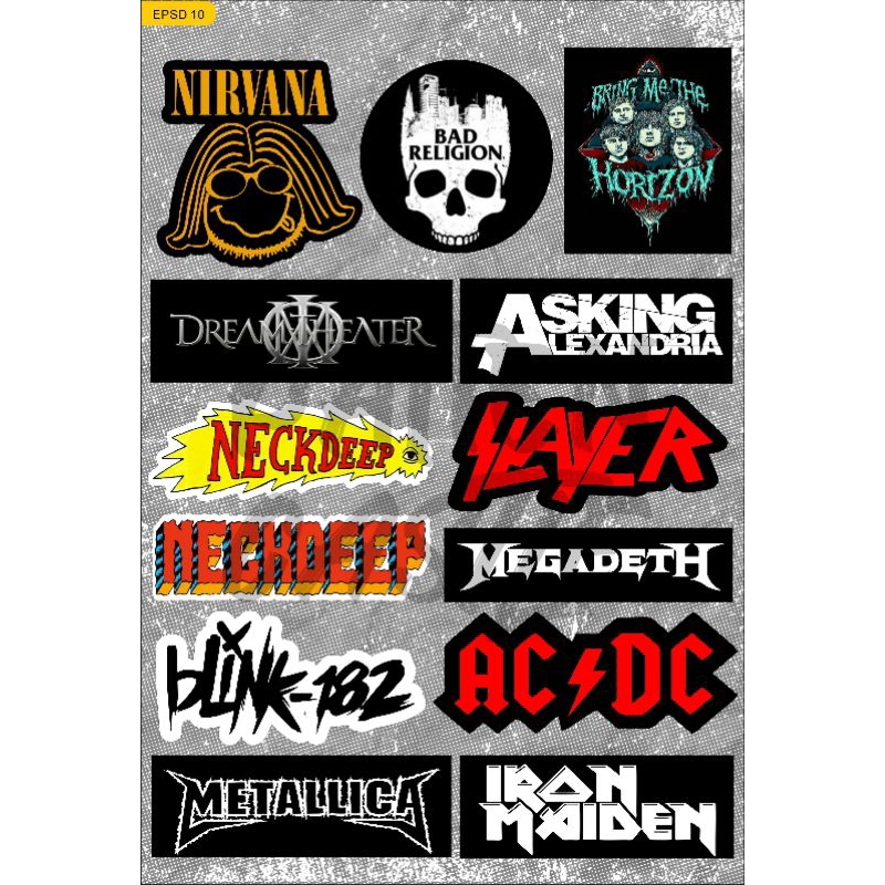 

STIKER PACK BAND, HC, POP PUNK, URBAN