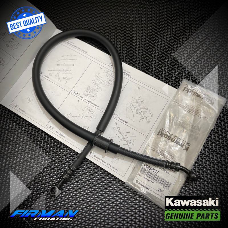 SELANG REM DEPAN HOSE BRAKE NINJA R SS ORIGINAL KAWASAKI 43095-0217