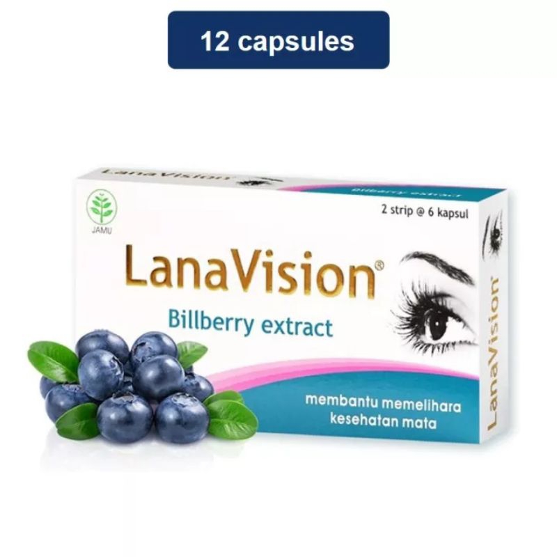 LANA VISION BILBERRY EXTRACT ISI 12 / SUPLEMEN KESEHATAN MATA