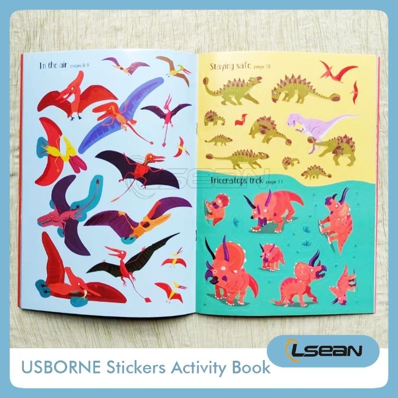 USBORNE Little First Stickers Preschool English Activity Buku Edukasi Pengetahuan Umum Anak