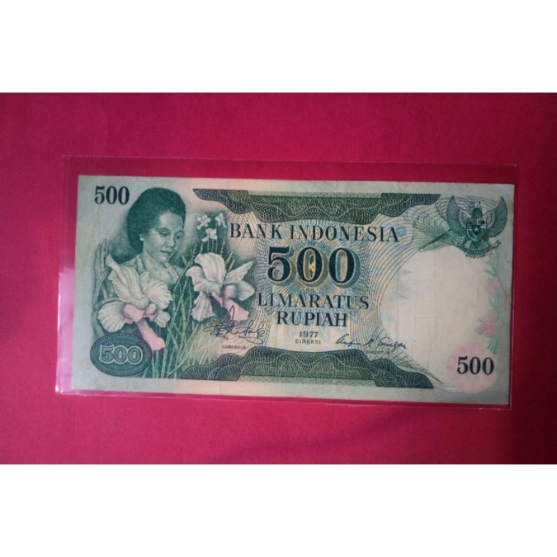 Uang Kertas Indonesia Lama Rp 500 1977 Ibu Konde VF