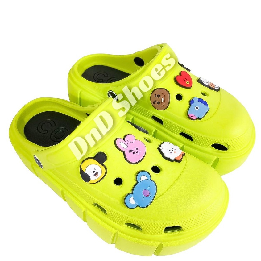 TERMURAH Wedges Wanita EVA 6cm PREMIUM WINNIE THE POOH Dane and Dine W77