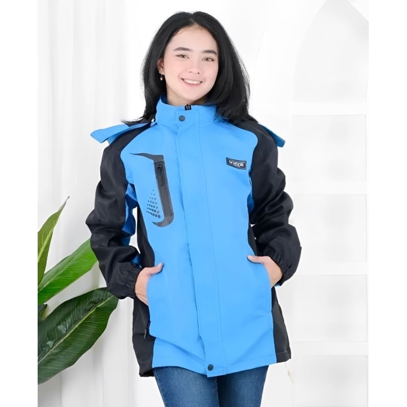 Jaket Waterproof/Anti Air Wanita/Cewek Panjang | OOTD Jaket Anti Air Wanita Kekinian Premium and Best Quality!