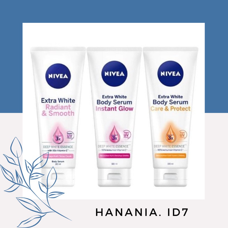 PROMO HAND BODY NIVEA 180 ML/ NIVEA EXTRA WHITE BODY SERUM