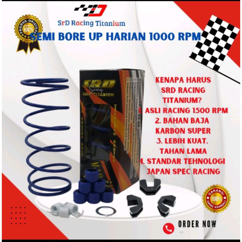 paket per cvt 1000rpm mio, mio j, beat, beat fi, vario 110,125,150,pcx125, 150cc
