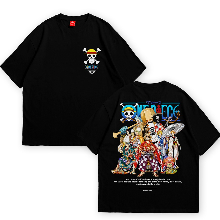 Kaos Anime One Piece strawhat luffy Pirate Wano Mugiwara